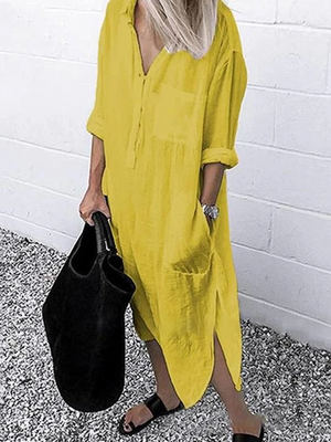 Super beautiful and very elegant linen maxi dress, perfect for summer(buy 3 get free shipping)