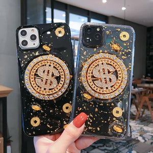 Bling Dollar Spin Phone Cases