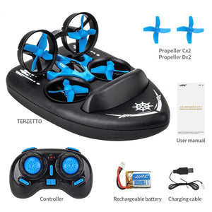 Flying Drone & Land Driving Boat