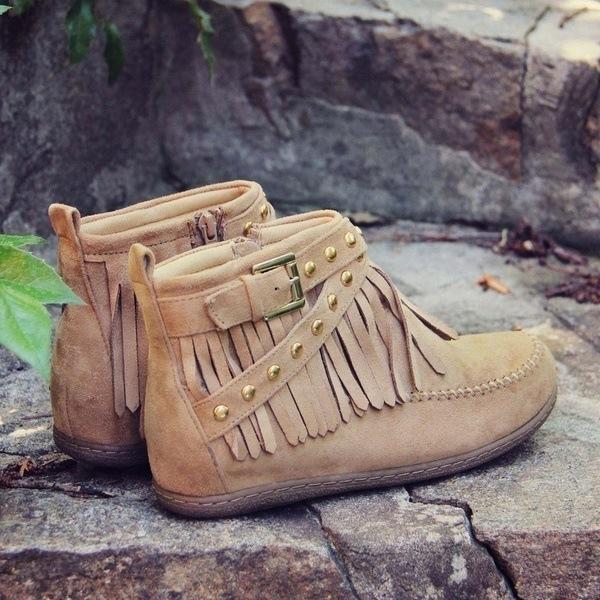 Tassels Ankle Short Boots_a