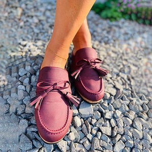 Bowknot Comfy Clogs Suede Leather Slip On Sandals
