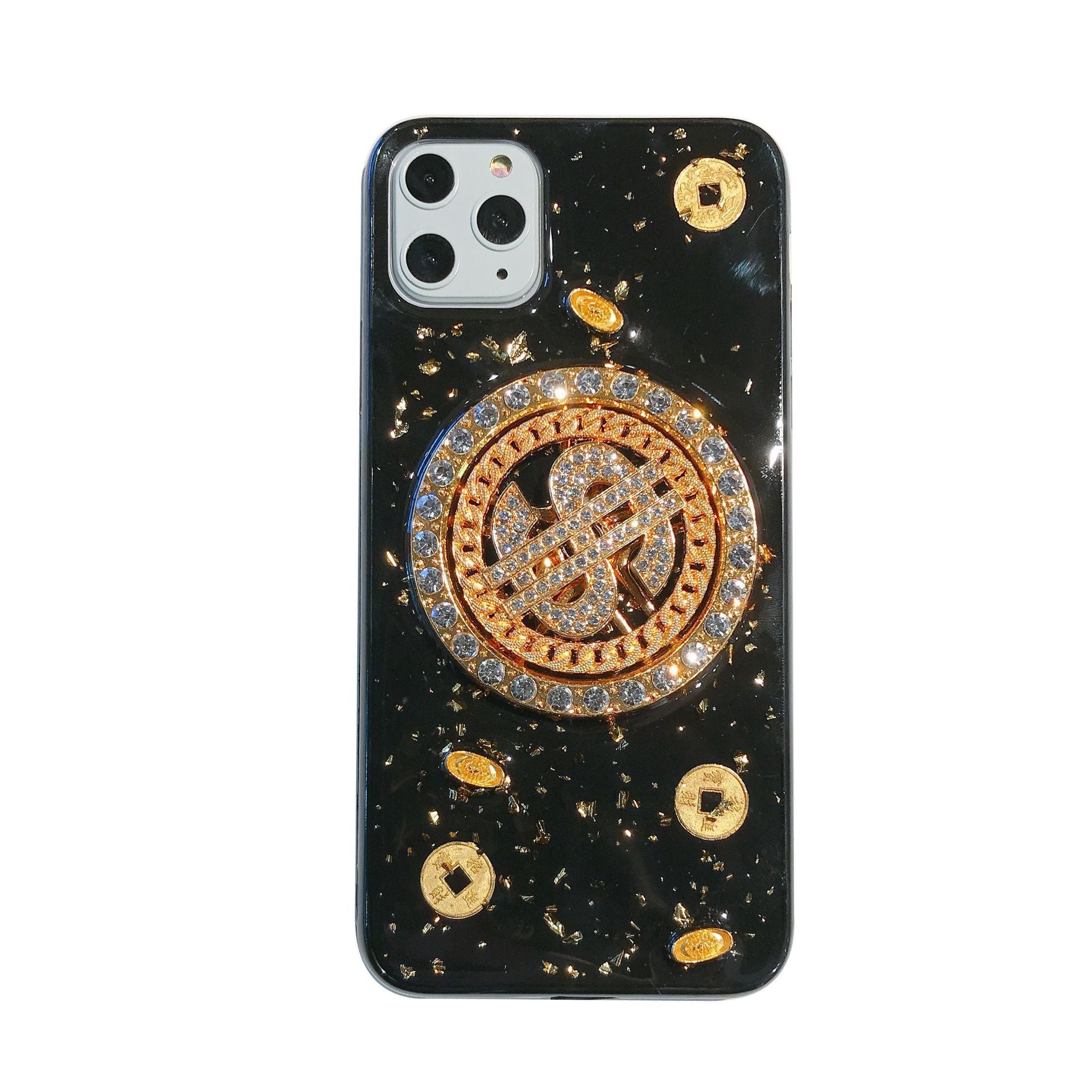 Bling Dollar Spin Phone Cases