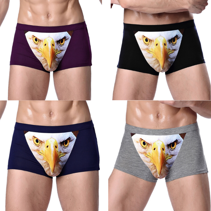 Men's 3D Sexy Fashionable Wolf Animal Boxer Briefs