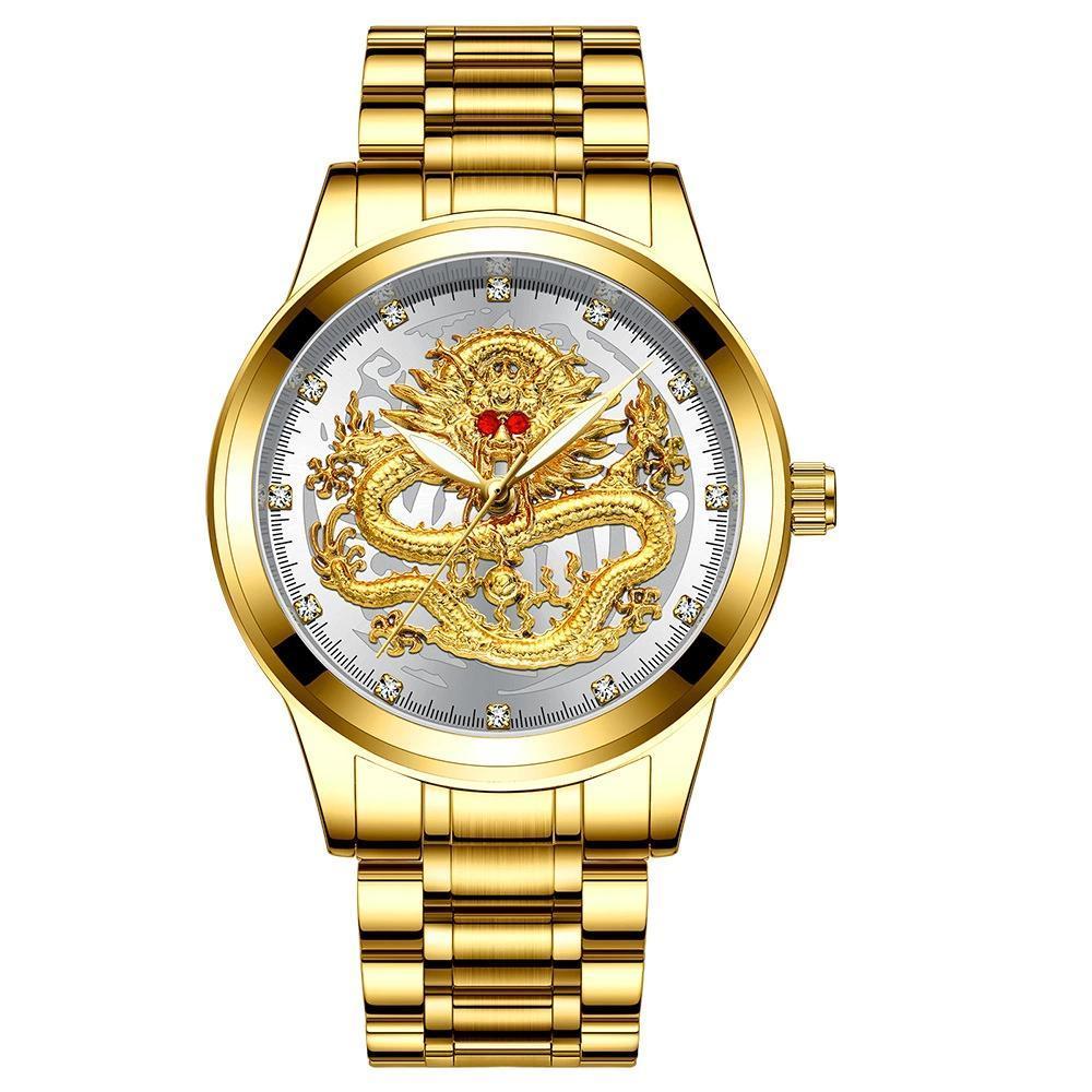 Holiday gift Golden luxury waterproof fashion watch