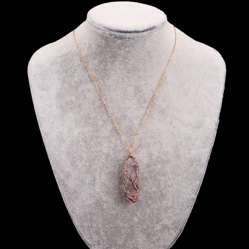 Tree of Life Crystal Stone Necklace