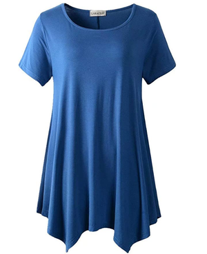 Loose fit comfortable panel T-shirt