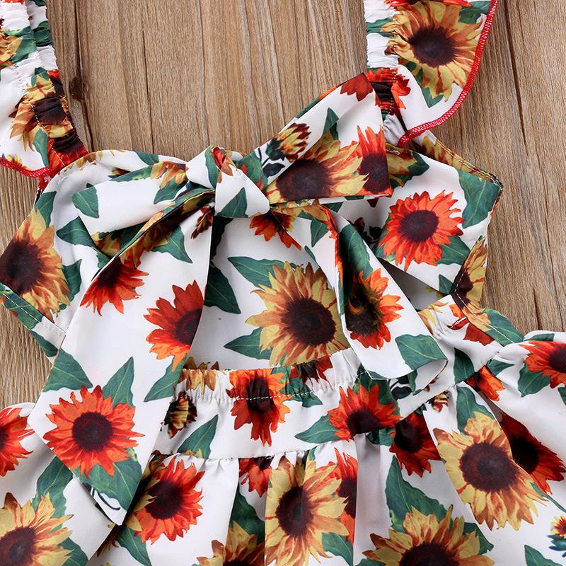 Baby Sunflower Dress + Bottom