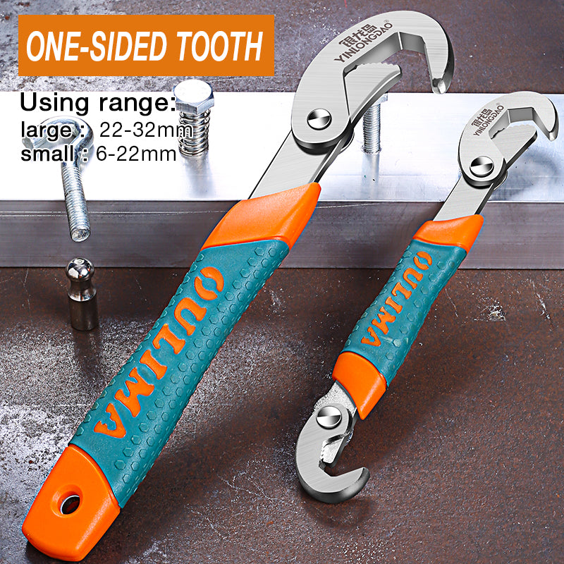 Universal Key Pipe Wrench Open End Spanner