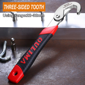 Universal Key Pipe Wrench Open End Spanner