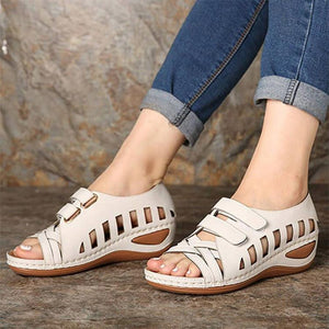 Fashion new hollow wedge sandals and slippers hole shoes women