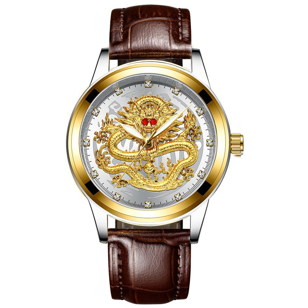 Holiday gift Golden luxury waterproof fashion watch