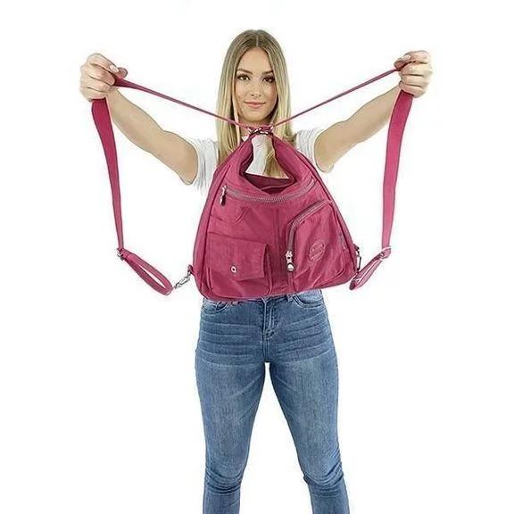 CONVERTIBLE SHOULDER BAG WITH EXTRA LARGE CAPACITY