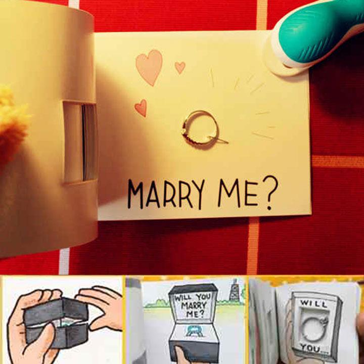 "Will You Marry Me" Flip Flap Book