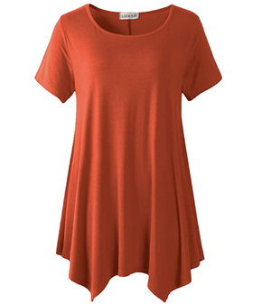 Loose fit comfortable panel T-shirt