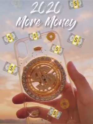 Bling Dollar Spin Phone Cases