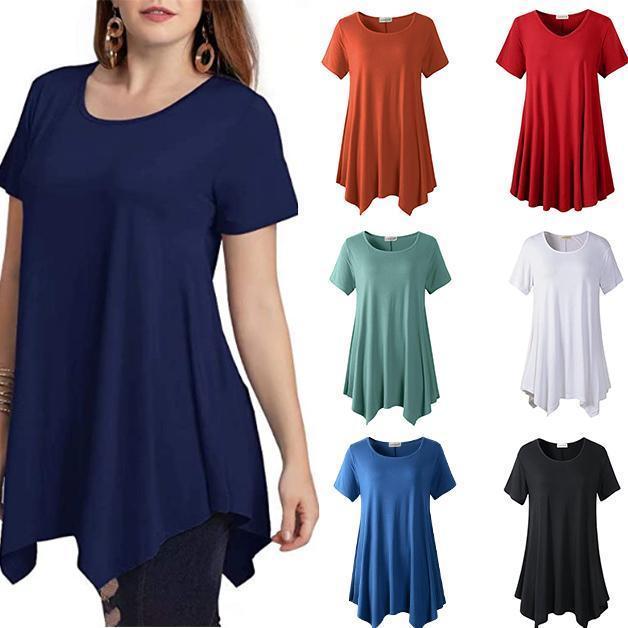 Loose fit comfortable panel T-shirt