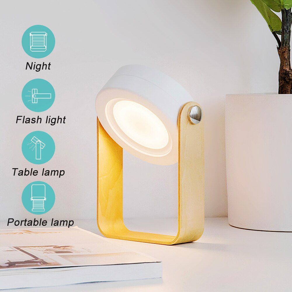 Foldable Touch Dimmable Reading LED Night Light