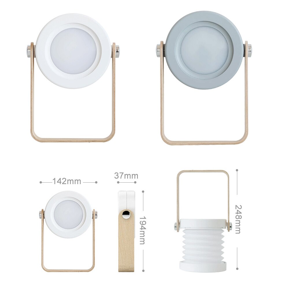 Foldable Touch Dimmable Reading LED Night Light