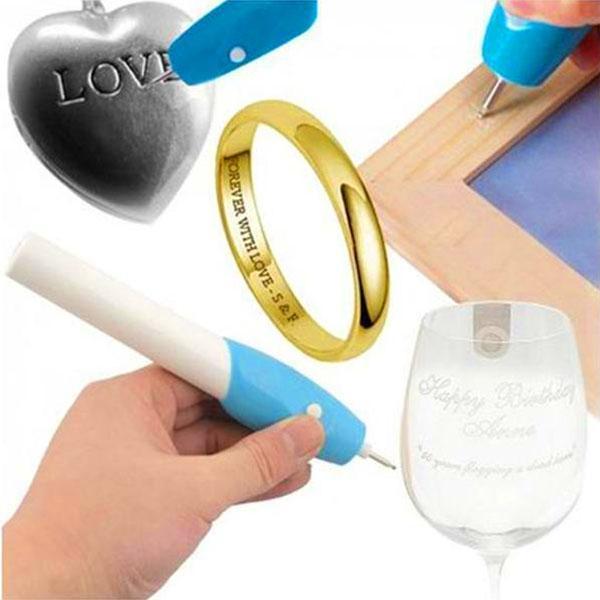 New DIY Cordless Mini Electric Engraving Pen Carve Tool for Jewelry Plastic Metal Wood Glass Automatic Engraving Pen Graver Tool