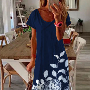Fashion new ladies hem design chiffon dress