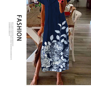 Fashion new ladies hem design chiffon dress