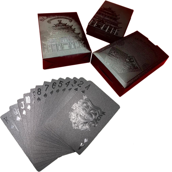 24K Black Diamond Playing Card
