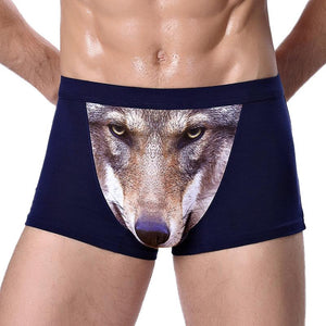 Men's 3D Sexy Fashionable Wolf Animal Boxer Briefs