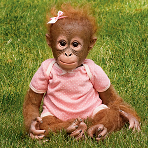 "Annabelle's Hugs" Lifelike Baby Monkey Doll