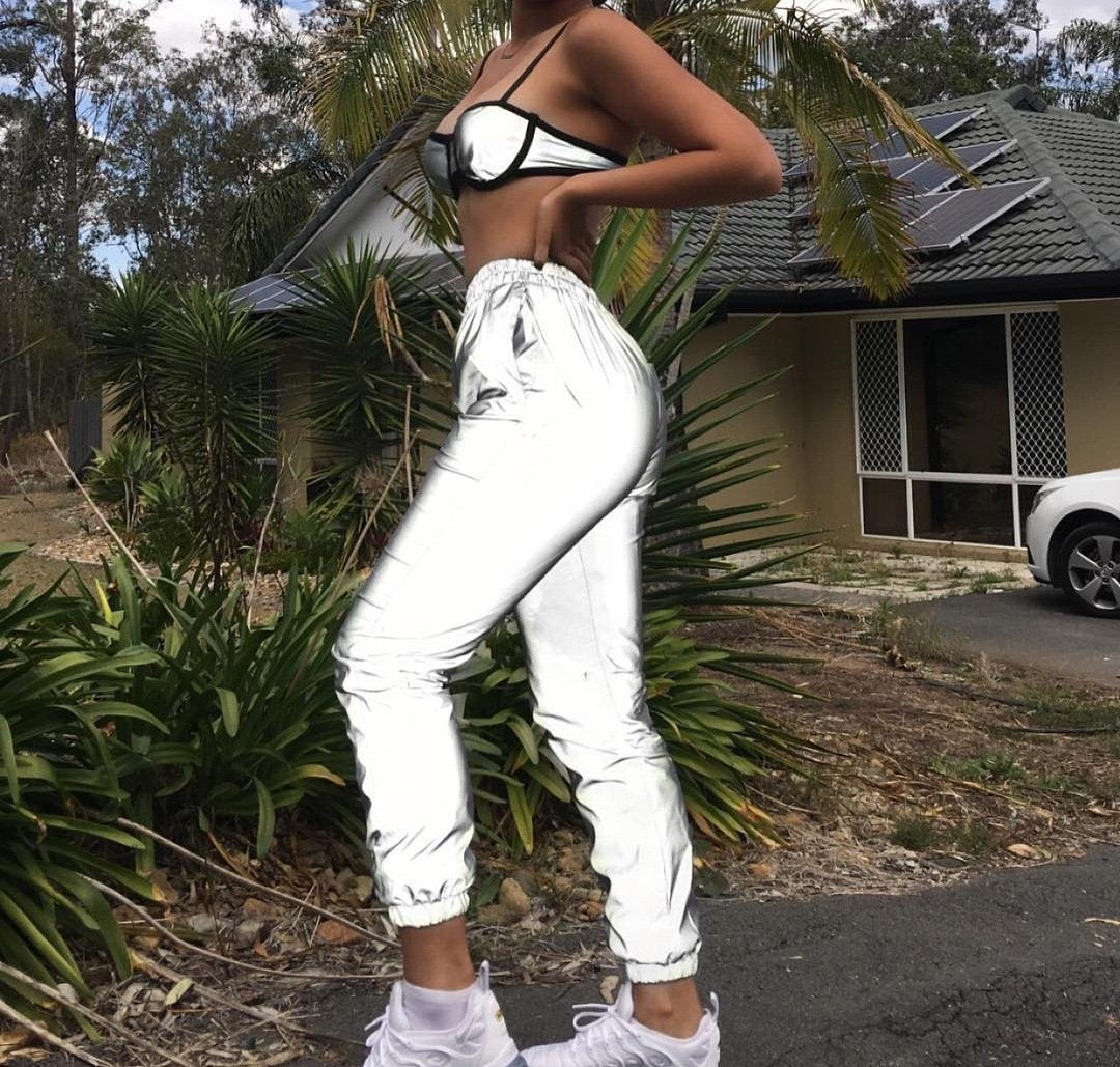 Night Solid Color Pants