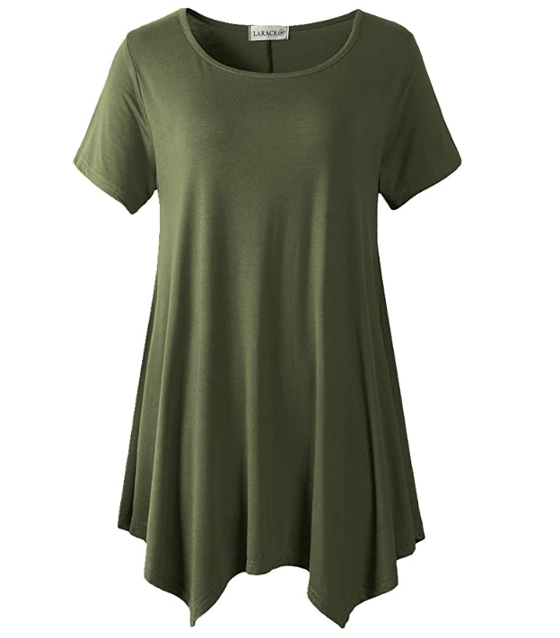 Loose fit comfortable panel T-shirt