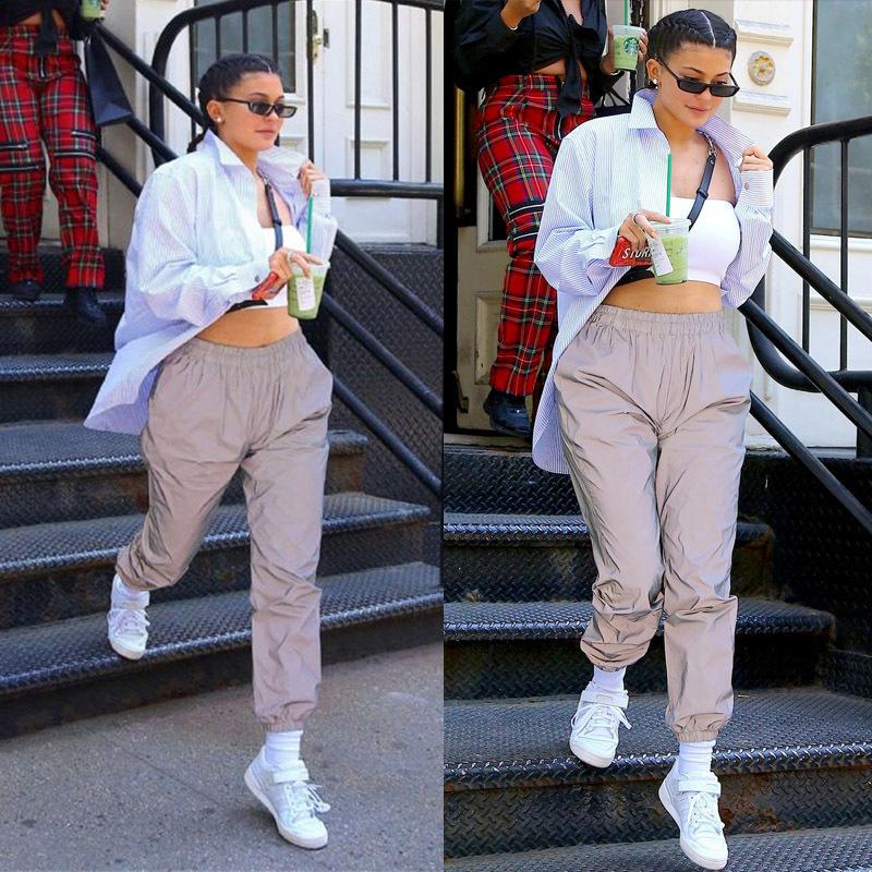 Night Solid Color Pants