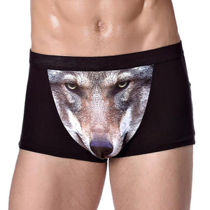 Men's 3D Sexy Fashionable Wolf Animal Boxer Briefs