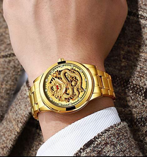 Holiday gift Golden luxury waterproof fashion watch
