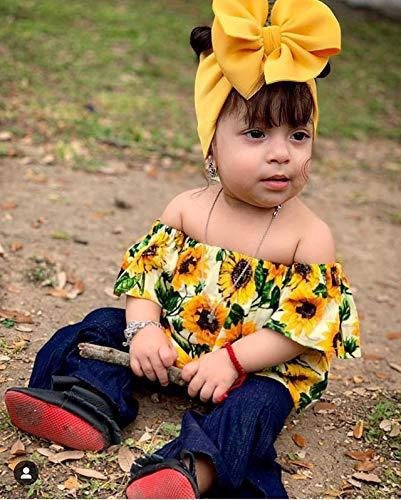 Sunflower Off Shoulder Shirt + Jeans