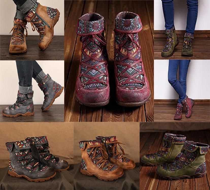 Comfty Leather Arch Support Boots