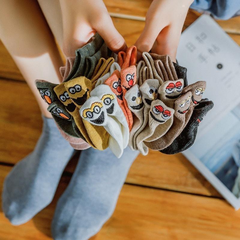 '-Hot Sale - Embroidered Cartoon Women Socks