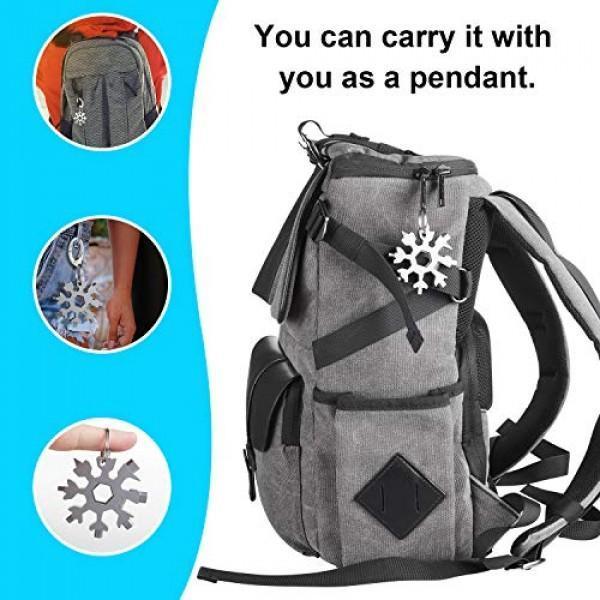 18-in-1 stainless steel snowflakes multi-tool