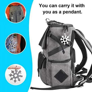 18-in-1 stainless steel snowflakes multi-tool