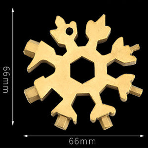 18-in-1 stainless steel snowflakes multi-tool