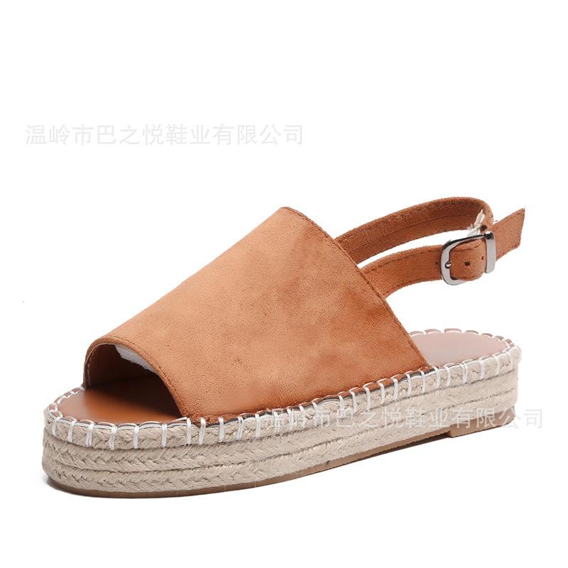 Casual Linen Canvas Ankle Strap Toed Sandals