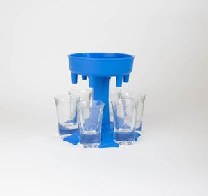 🔥Hot Seller🔥6 Shot Dispenser and Holder/Carrier Caddy Liquor Dispenser Party Gifts Drinking Games Shot Glasses Get The Party Started Faster!