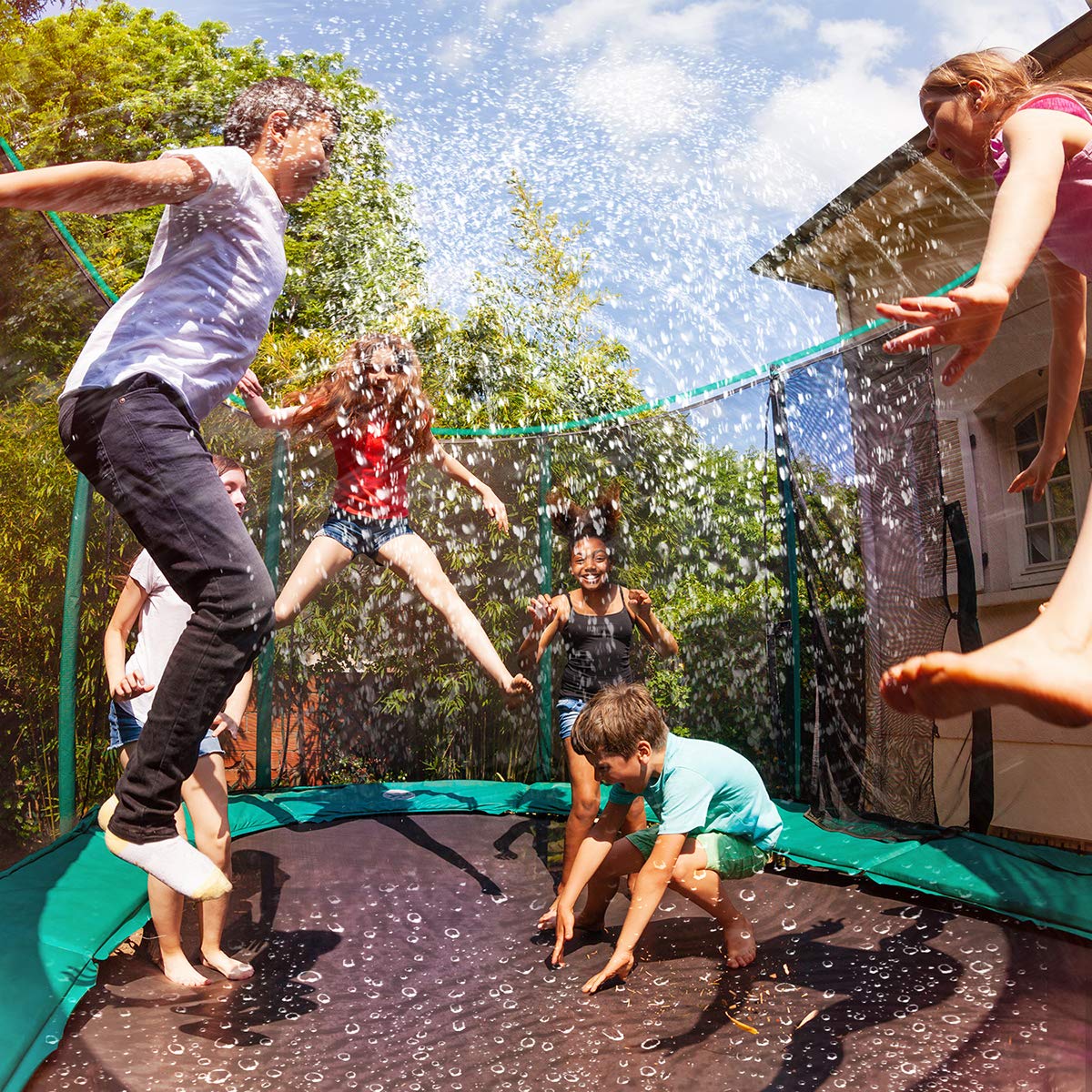 Trampoline sprinklers Waterpark