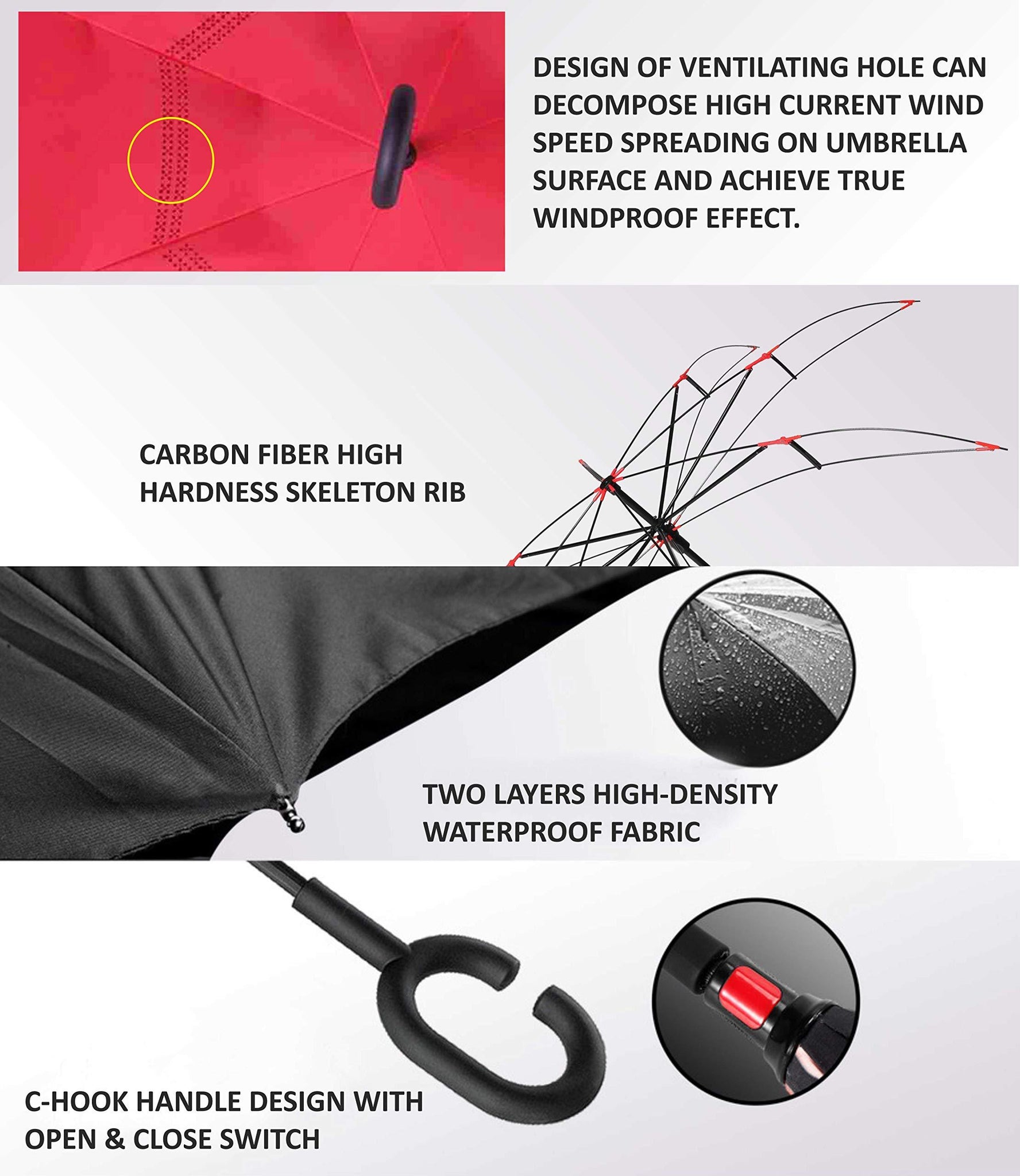 Reverse Folding Umbrella