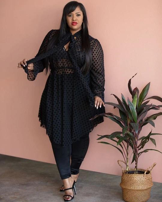 Polka Dots Lace Midi Dress