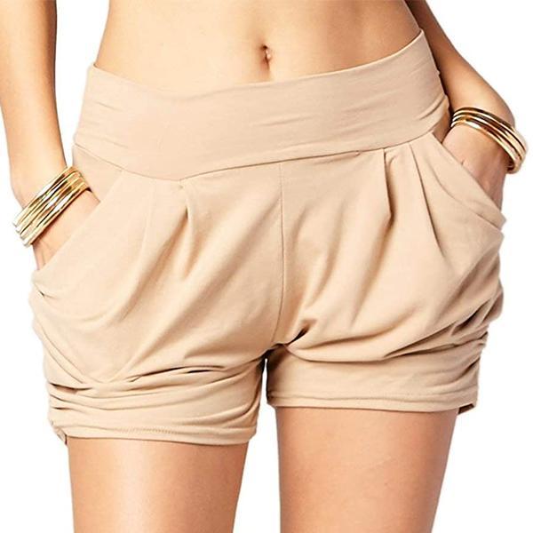 Pleated Comfy Bamboo Soft Harem Shorts