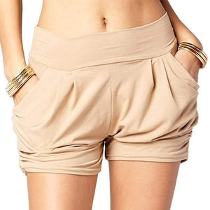 Pleated Comfy Bamboo Soft Harem Shorts