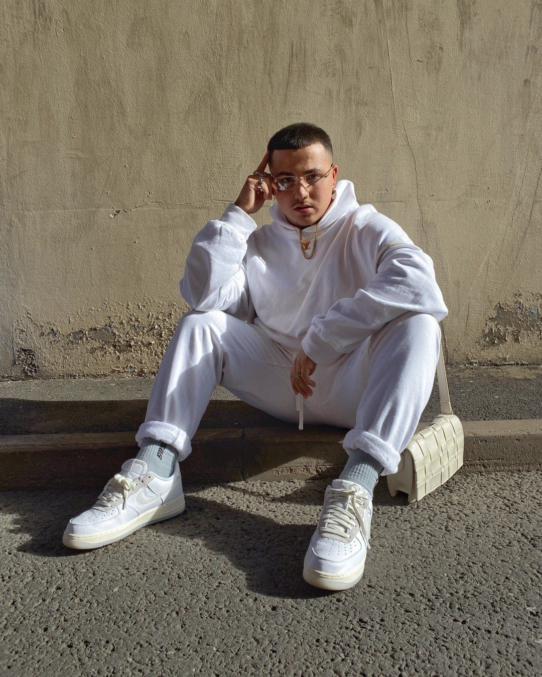 White 2 Piece Tracksuits