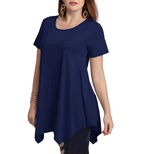 Loose fit comfortable panel T-shirt
