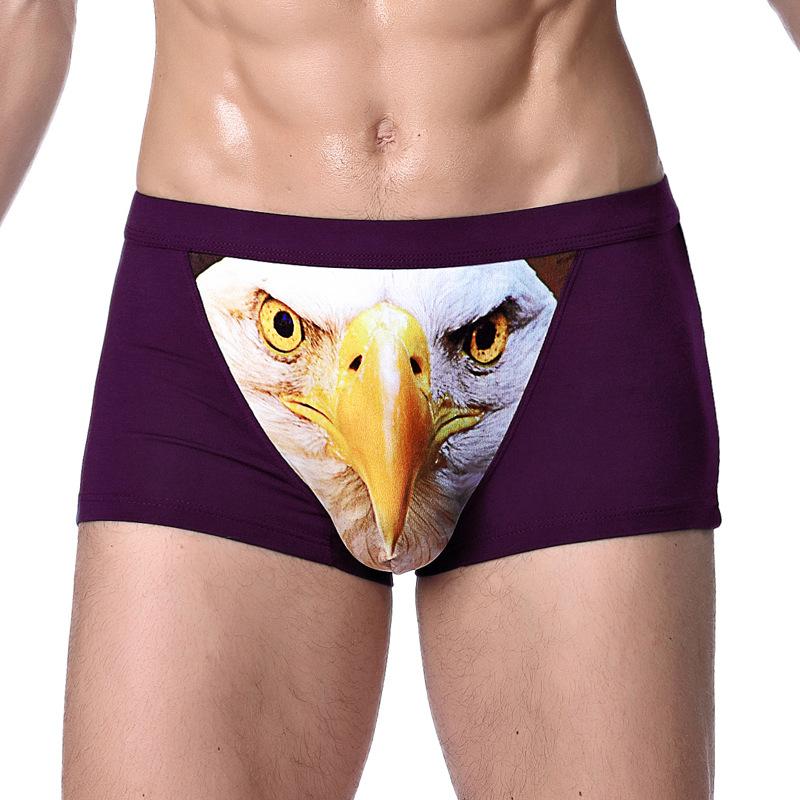 Men's 3D Sexy Fashionable Wolf Animal Boxer Briefs