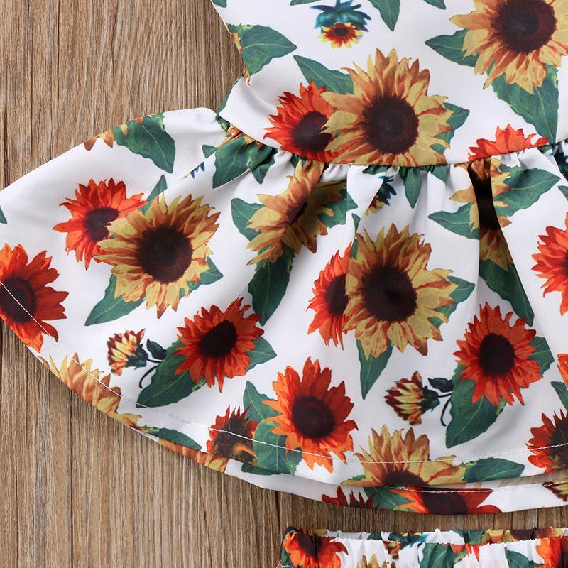Baby Sunflower Dress + Bottom